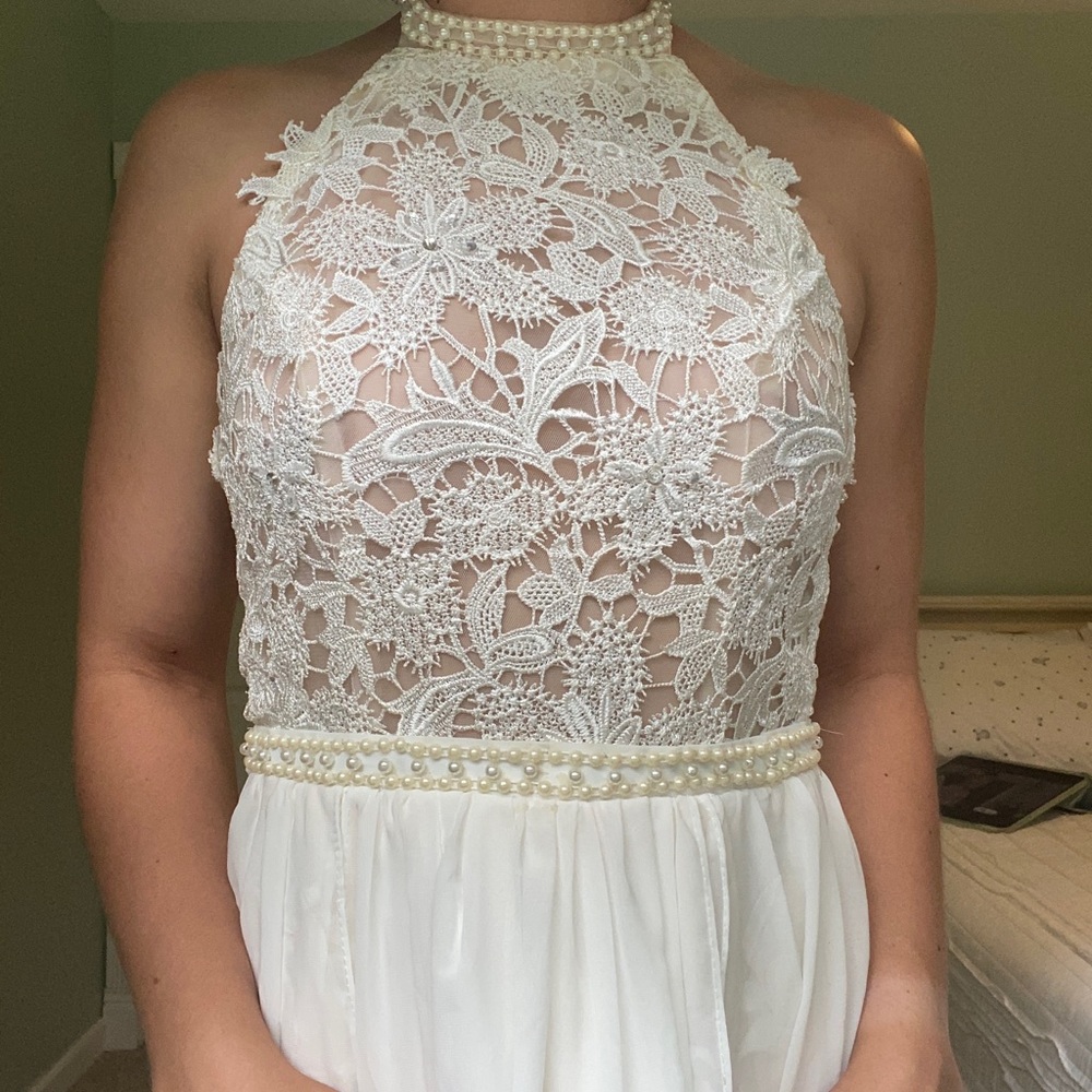 White prom or wedding dress, NWOT